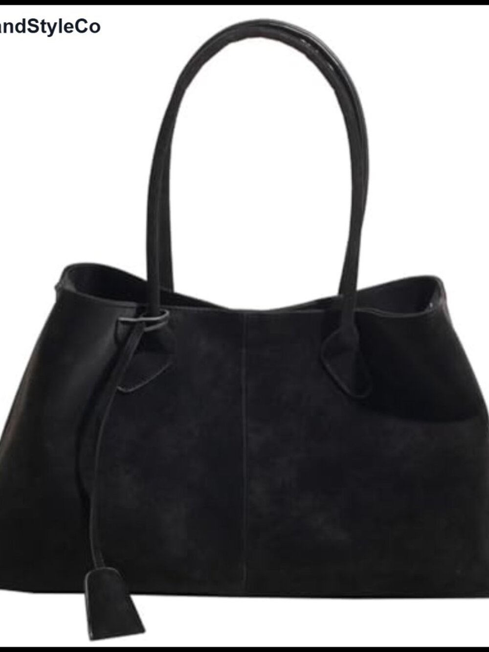 Faux Suede Slouchy Hobo Shoulder Bag Large Tote Magnetic Satchel